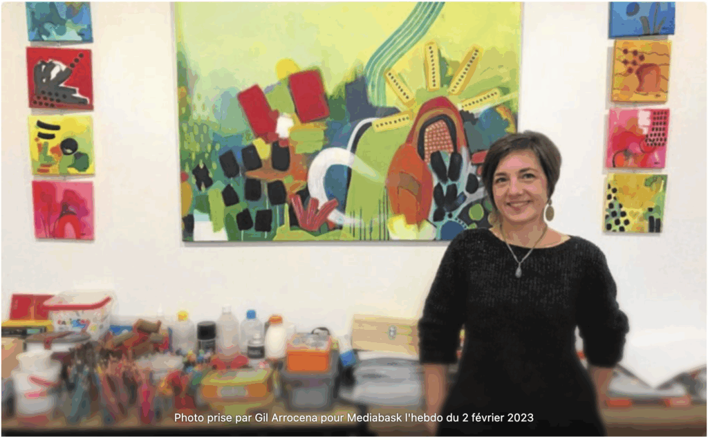 Certifiée en art-thérapie, Sandrine Sueur consulte à Hendaye au Pays Basque où elle a son atelier d'art
